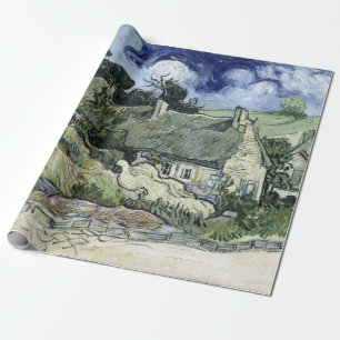 Papier Cadeau Vincent van Gogh Chalet à chaume à Cordeville