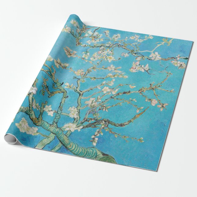 Papier Cadeau Vincent van Gogh - Fleur d'amandes (Déroulé)