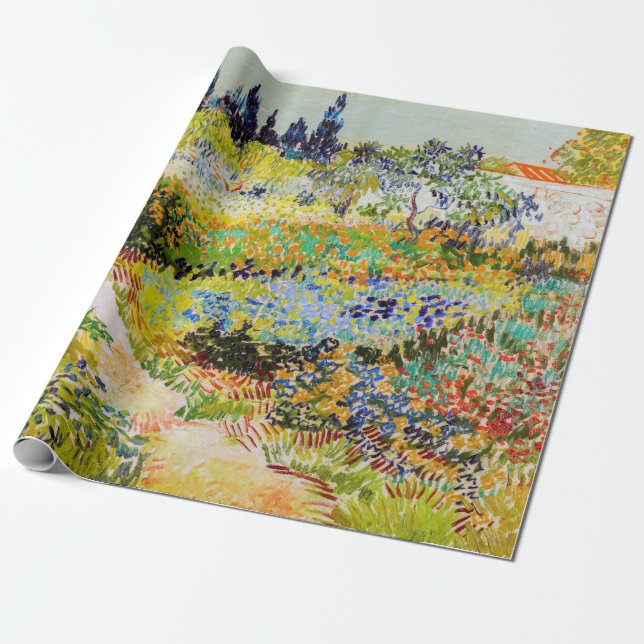 Papier Cadeau Vincent van Gogh - Jardin à Arles (Déroulé)