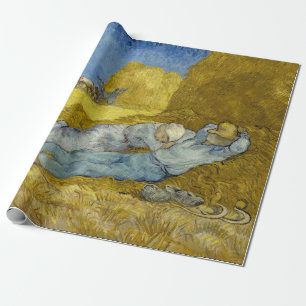 Papier Cadeau Vincent Van Gogh - Mion, Repos / Travail / Siesta