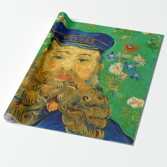 Papier Cadeau Vincent Van Gogh - Postman Joseph Roulin (Déroulé)