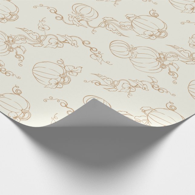 Papier Cadeau Vins citrouilles Automne Automne Automne Thanksgiv (Coin)