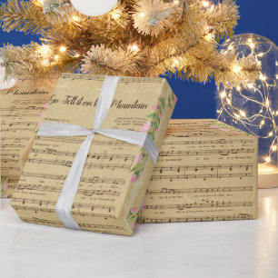 Papier Cadeau Vintage Go Tell It On the Mountain Christmas