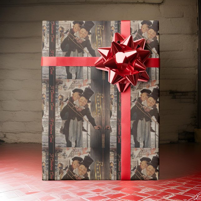 Papier Cadeau Vintage Humbug Christmas Carol (Créateur téléchargé)