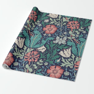 Papier Cadeau Vintage motif floral, William Morris