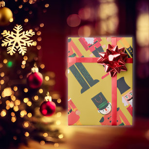 Papier Cadeau Vintage Noël Nutcraker  