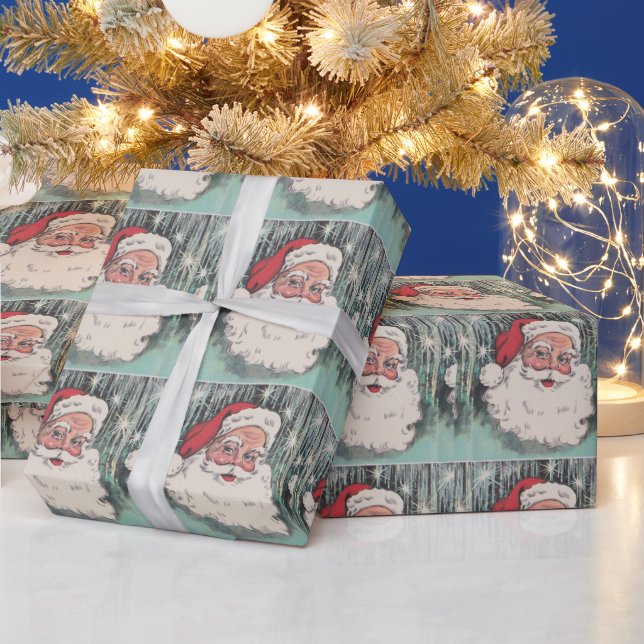 Papier Cadeau Vintage Noël Père Noël (Vacances)