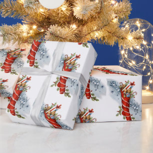 Papier Cadeau Vintage Noël Vacances de jour férié envelopper