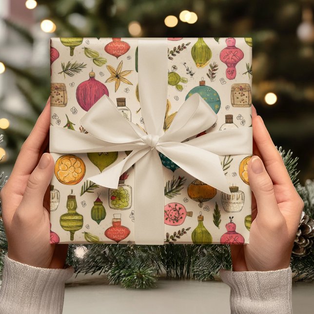 Papier Cadeau Vintage Ornament Pattern (Créateur téléchargé)