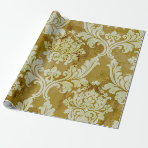 Papier Cadeau Vintage ornement baroque sans couture motif