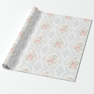 Papier Cadeau Vintage Pastel Floral