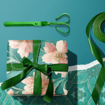 Vintage Romantique Turquoise & Rose Floral Design