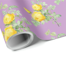 Vintage Roses Jaunes Élégant Motif