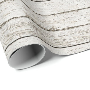 Papier Cadeau vintage rustique grange blanc bois grange mariage