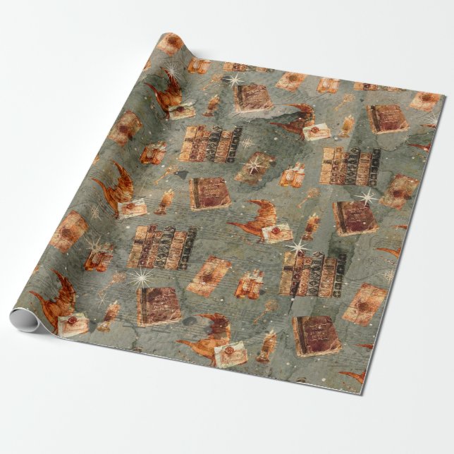 Papier Cadeau Vintage toute magique (Déroulé)