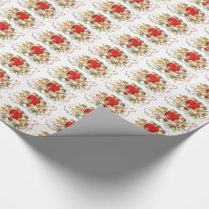 Papier Cadeau Vintage Valentine Cherubs & Hearts