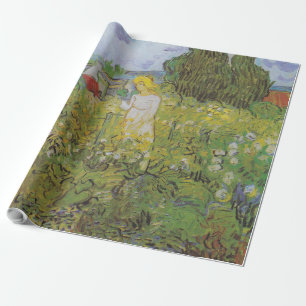 Papier Cadeau Vintage Van Gogh Marguerite Gachet dans le jardin