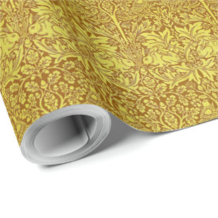 Papier Cadeau Vintage William Morris Forêt de lapin Volage d'ois