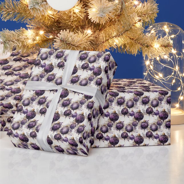 Papier Cadeau Violet majestueux : Une fusion de violet (Vacances)