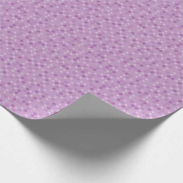 Papier Cadeau Violet Polka Dots (Coin)