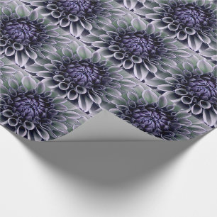 Papier Cadeau Violet violet et fleurs de Lavendar