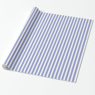 Papier Cadeau Violette Tulipe et Motif blanc à rayures