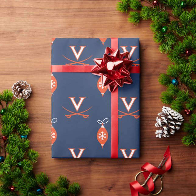 Papier Cadeau Virginia Cavaliers | Vacances (Cadeau de vacances)