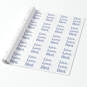 Papier Cadeau Vis. Amour. Oiseau.