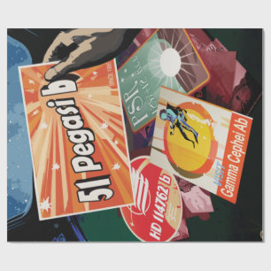 Papier Cadeau Visitez La Première Exoplanète Trouvée À L'Extérie