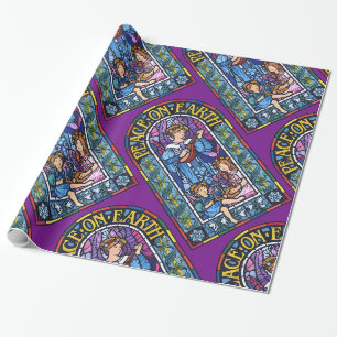 Papier Cadeau Vitrail de la Paix sur Terre
