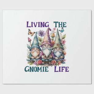 Papier Cadeau Vivre la vie de gnome