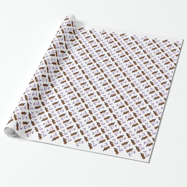 Papier Cadeau Vizsla Trick (Déroulé)