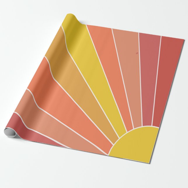 Papier Cadeau Voici le Soleil (Déroulé)