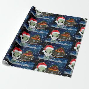 PAPIER CADEAU VOICI SANTA CLAUS