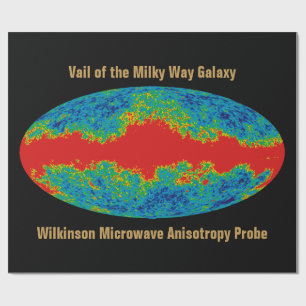Papier Cadeau Voile de la galaxie de la Voie lactée sur l'univer