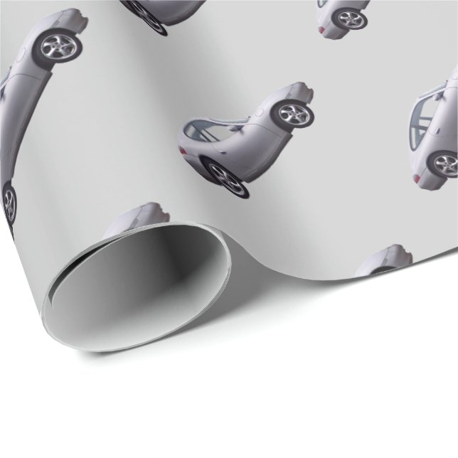 Papier Cadeau Voiture personnalisable (Coin rond)