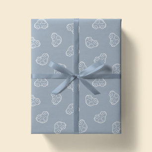 Papier Cadeau Voitures Bohème Simple Véhicule Moderne Garçon Ble