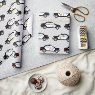 Papier Cadeau Voitures de police
