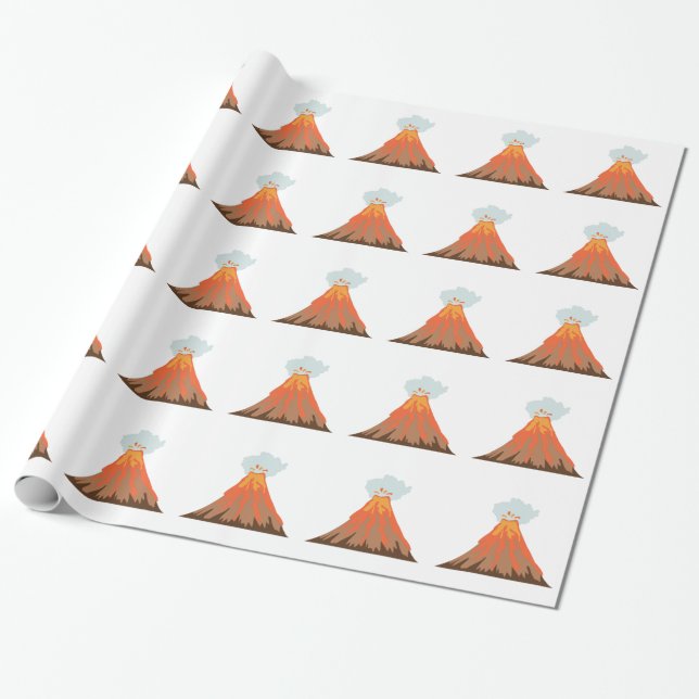 Papier Cadeau Volcan (Déroulé)
