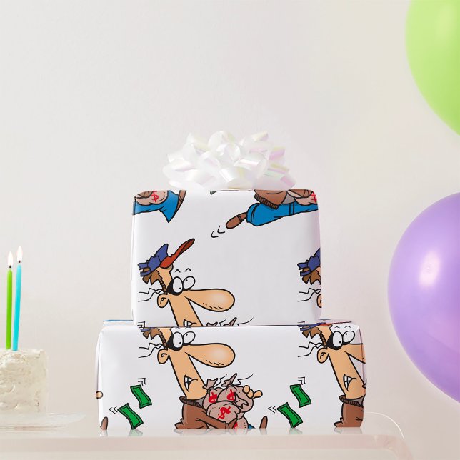 Papier Cadeau Voleur Voler De L'Argent (Créateur téléchargé)