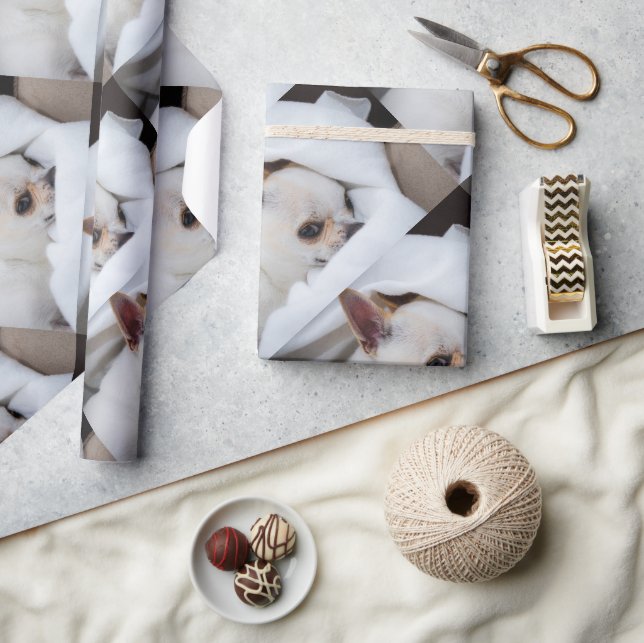 Papier Cadeau Votre chien animal de compagnie photo personnalisé (Artisanat)
