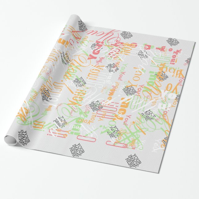 Papier Cadeau Votre image ici Une étape facile de votre création (Déroulé)