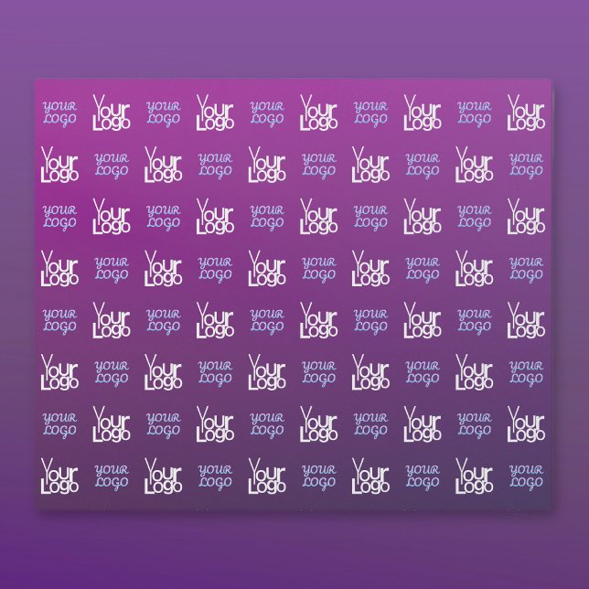 Papier Cadeau Votre logo | 2 Images téléchargées ou logos profes (Créateur téléchargé)