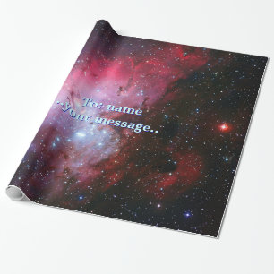 Papier Cadeau Votre nom, Aigle Nebula, Intriguant l'espace extra