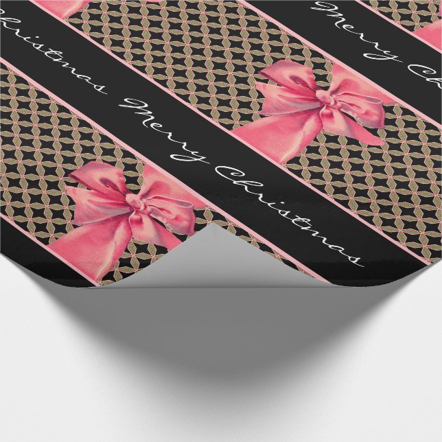 Papier Cadeau Votre propre message Christmas Bow 30X6 (Coin)