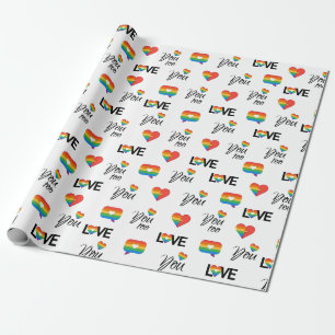 Papier Cadeau Vous aimez trop Gay pride
