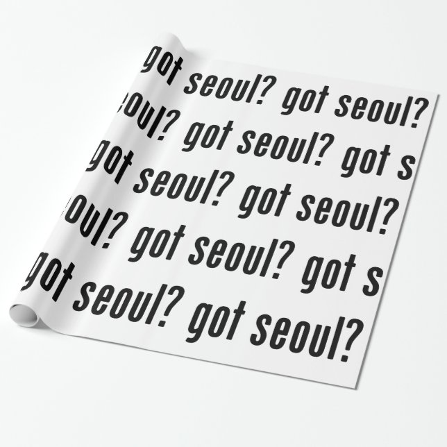 Papier Cadeau vous avez séoul ? (Déroulé)