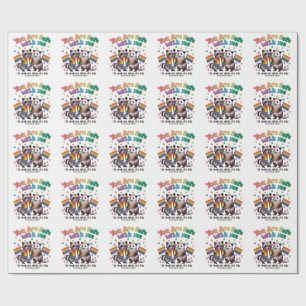 Papier Cadeau Vous êtes en sécurité avec moi LGBT Raccoon Animal