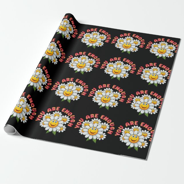 Papier Cadeau Vous Êtes Suffisamment Faces Souriantes De La Marg (Déroulé)