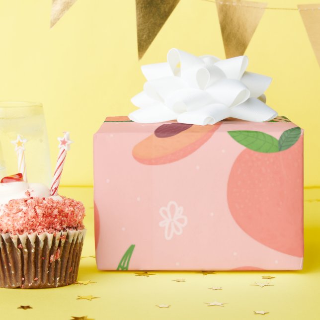 Papier Cadeau Vous êtes une pêche (Fête d'anniversaire)